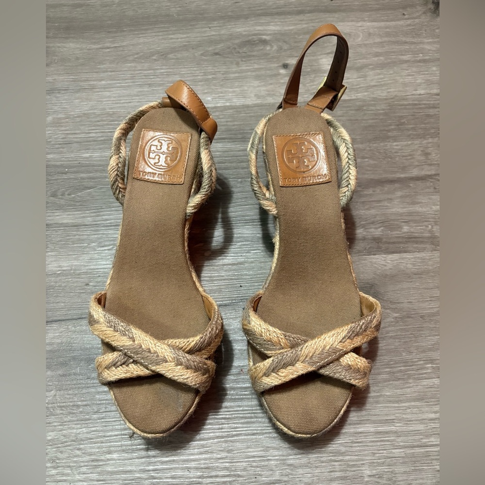 Tory Burch Women's Brown Espadrille Sandals